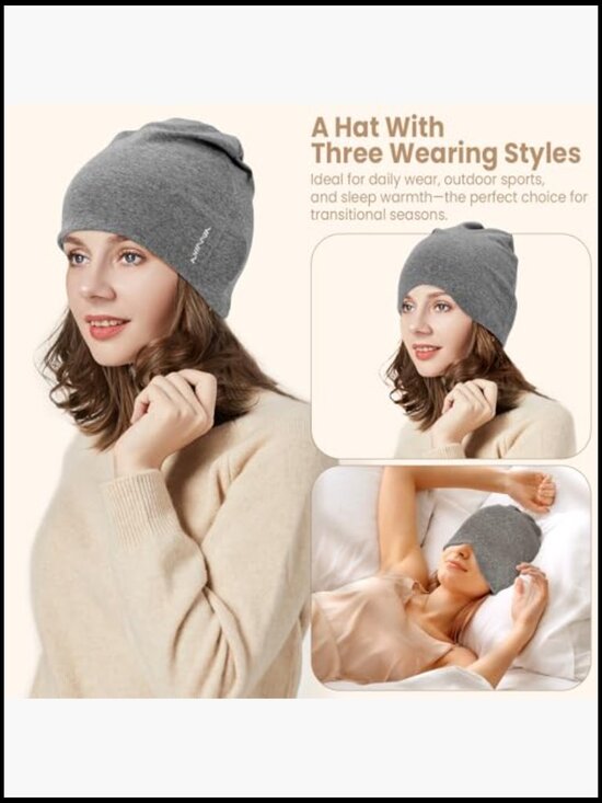 Beanie Hat Modal Sleep Cap Unisex Skull Cap Soft Stretchy Chemo Hat Lightweight main image 4